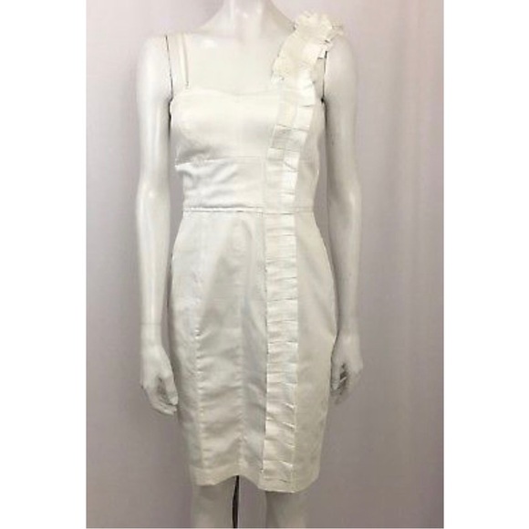 Jessica Simpson White Wiggle Pencil Dress Size 6 - Picture 1 of 5